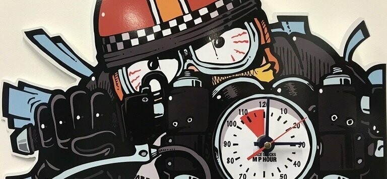 Hillymoto Original Design Wall Clock