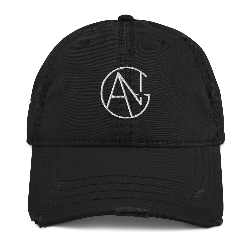 ANG Productions Logo - Black Distressed Cap
