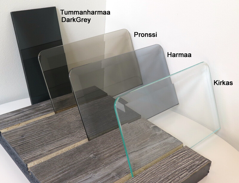 6 mm karkaistu harmaa/pronssi turvalasi