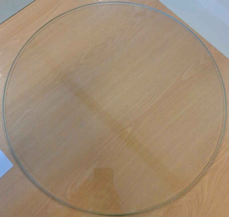 Pöydän kansilasi pyöreä/soikea kirkas karkaistu