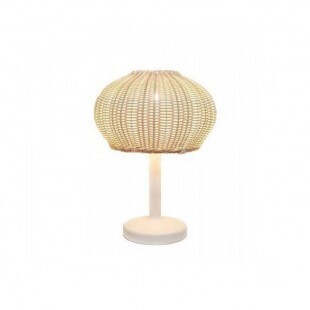 Bover GAROTA Tischleuchte, M/36, natural white, ivory white shade