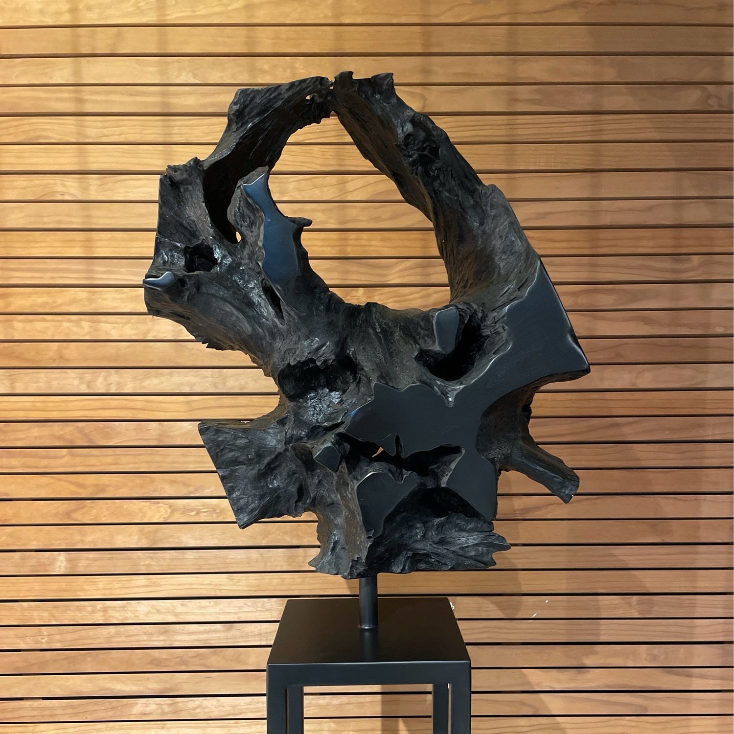 Teak Wurzelfragment schwarz