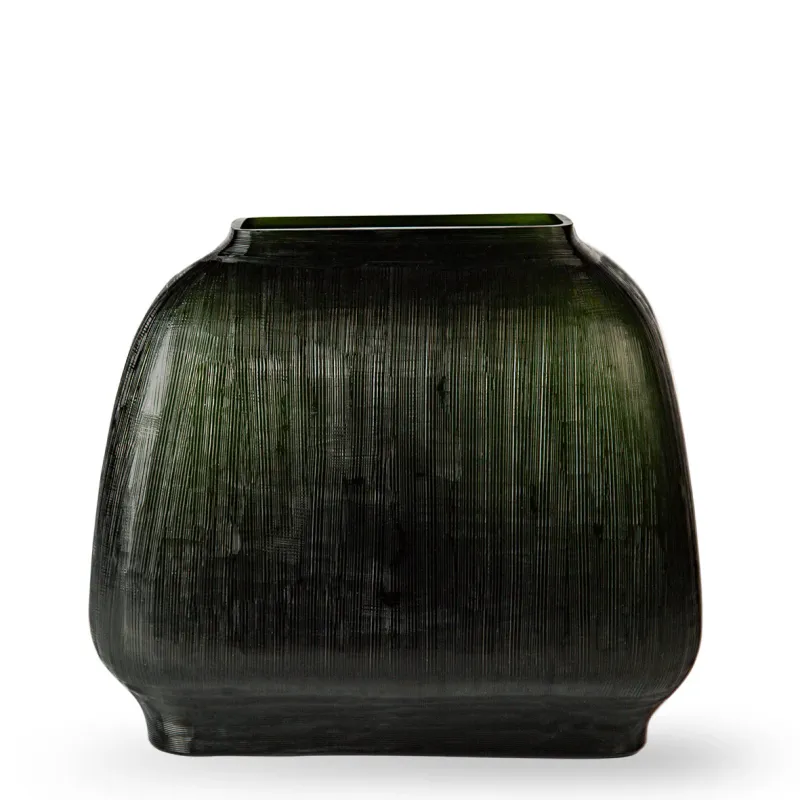 Guaxs MYTHOS L black steelgrey Vase