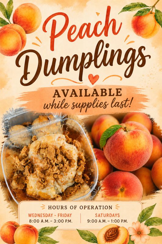Peach dumplings