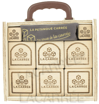 boules carrées par 6 (3 Logo carré+3 logo dôme) made in France