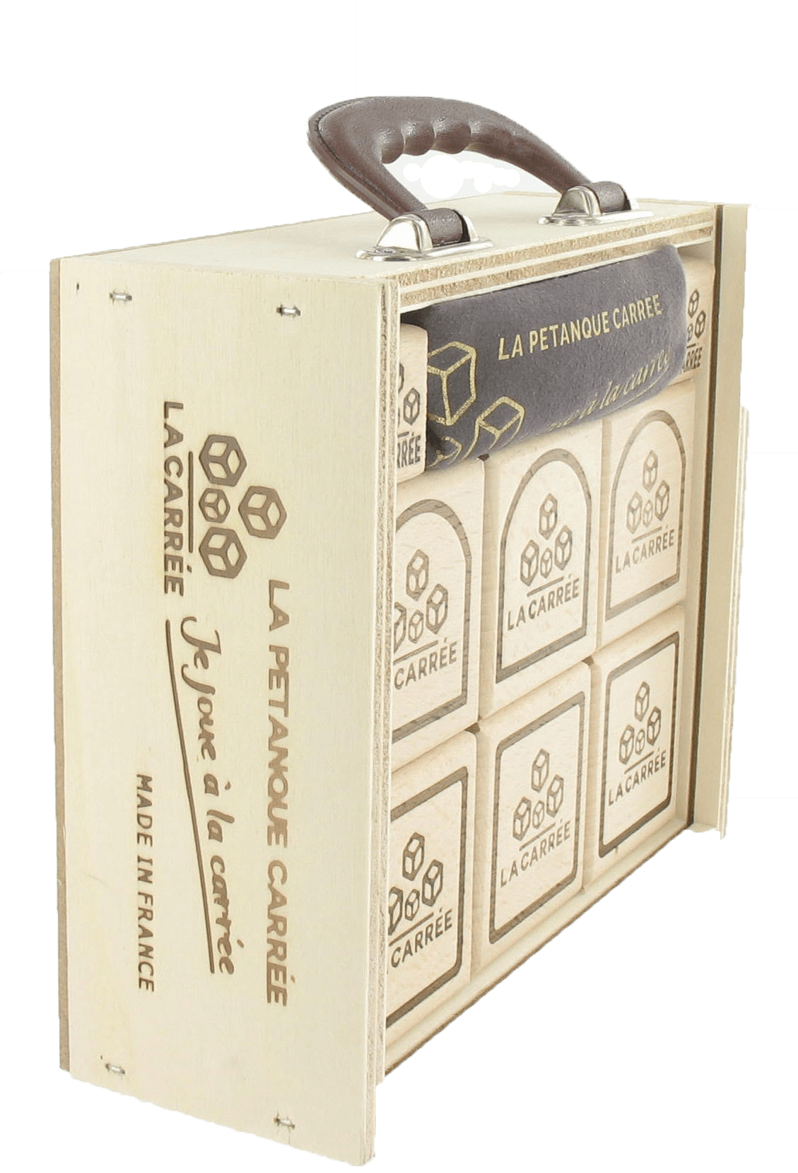 boules carrées par 6 (3 Logo carré+3 logo dôme) made in France