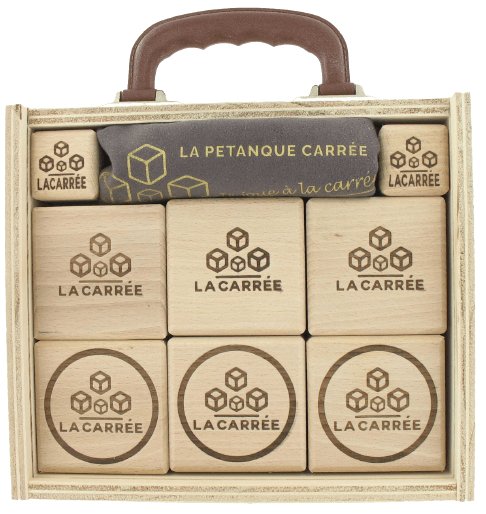boules carrées par 6 (3 Logo lacarrée +3 logo Rond) made in France