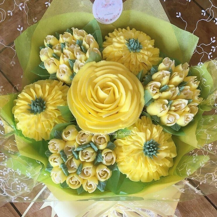 7 Cupcake Bouquet - Collection Only