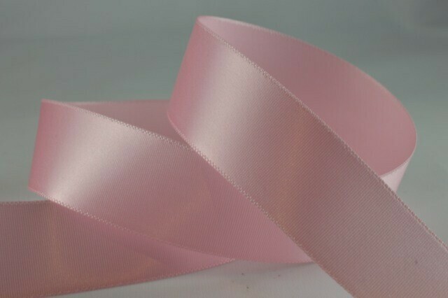 20 Meters Personalised Satin Ribbon 15mm wide, RIBBON COLOUR: Pale Pink