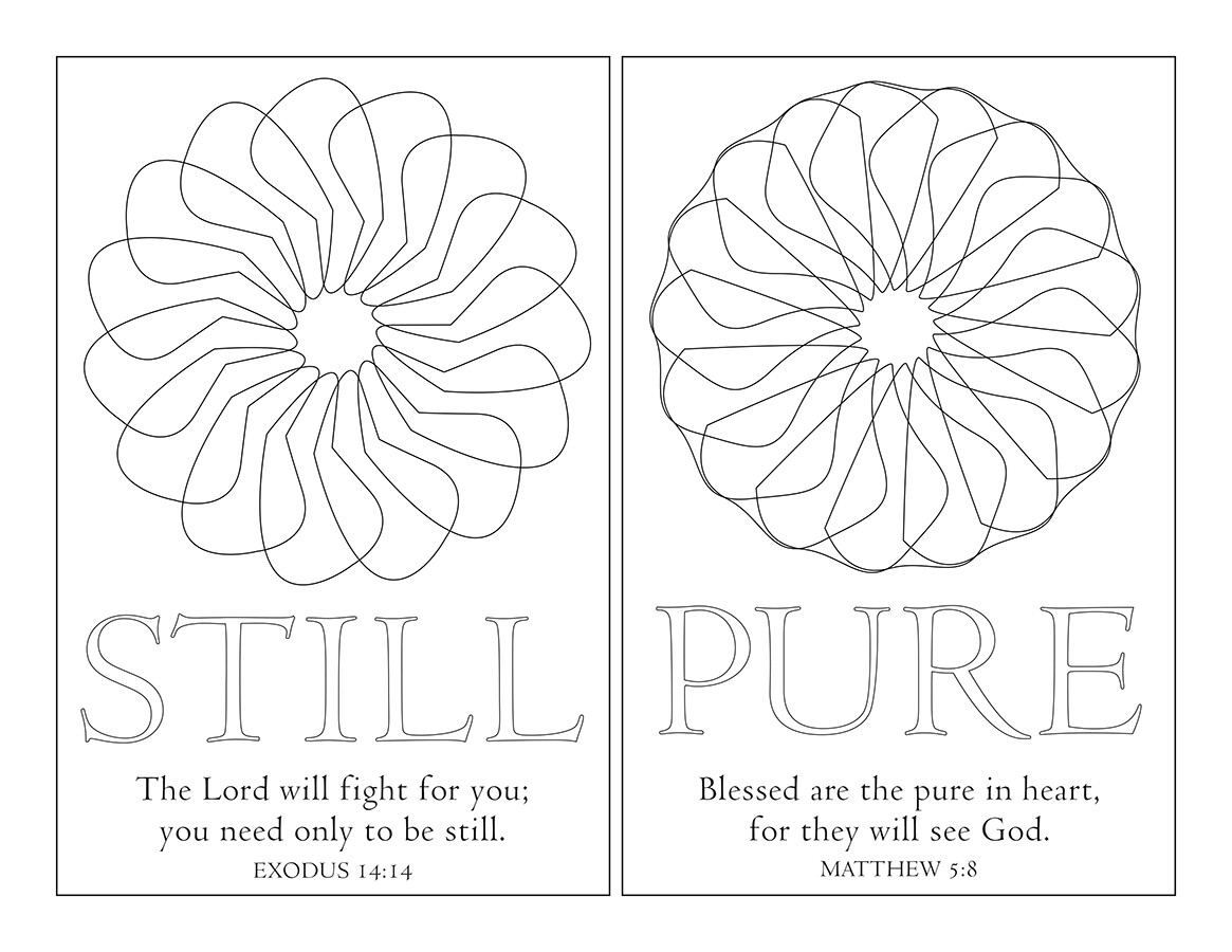 STILL & PURE POSTCARD WITH SCRIPTURES STILL & PURE POSTCARD WITH SCRIPTURES