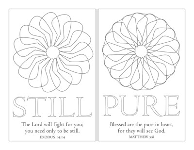 STILL & PURE POSTCARD WITH SCRIPTURES