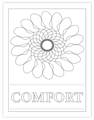 COMFORT COLORING PAGE