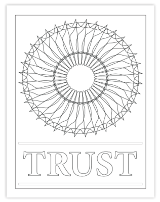 TRUST COLORING PAGE