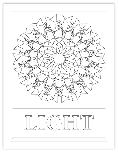 LIGHT COLORING PAGE