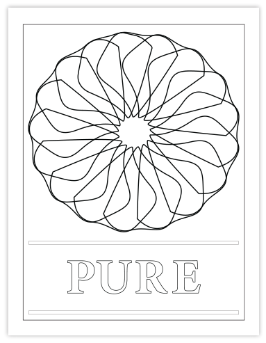 PURE COLORING PAGE