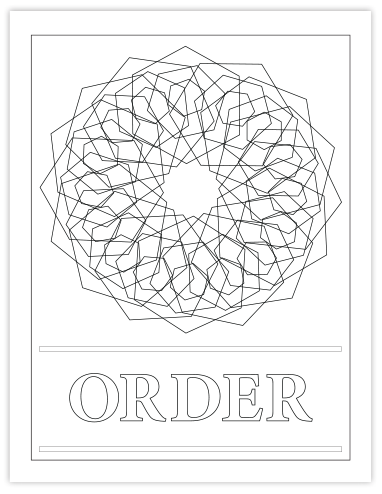 ORDER COLORING PAGE ORDER COLORING PAGE