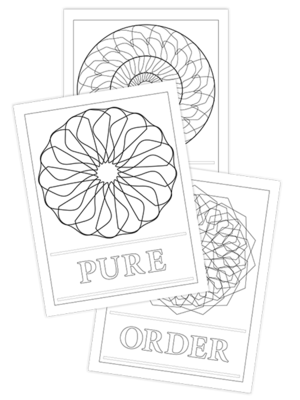 ORDER-PURE-SOFT TRIO COLORING PAGES