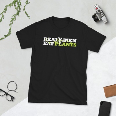 Real Men Eat Plants T-Shirt - Black