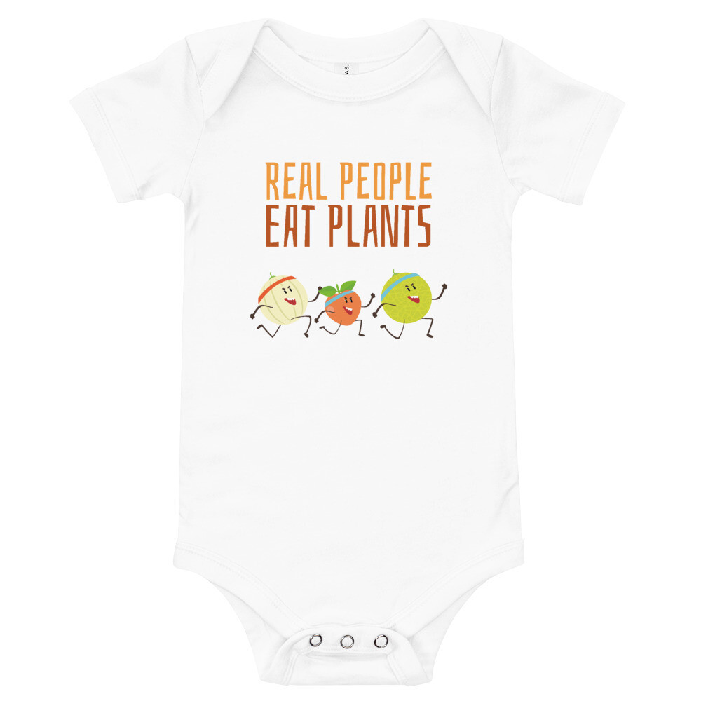 Real People Eat Plants Baby Bodysuit