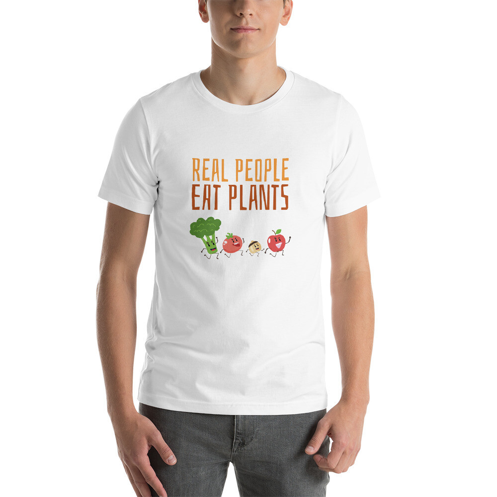 Real People Eat Plants Short-Sleeve Unisex T-Shirt All Veggies 
