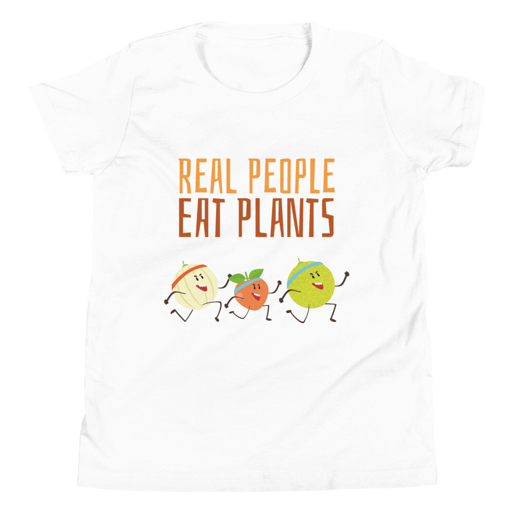 Real People Eat Plants Youth Short Sleeve T-Shirt All Fruit