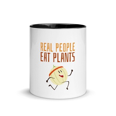 Real people Eat Plants Mug with Color Inside Cantaloupe 