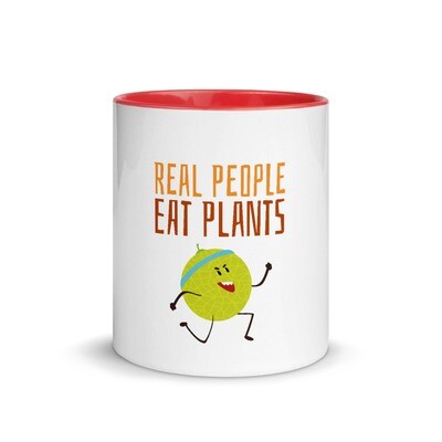 Real People Eat Plants Mug with Color Inside Muskmelon 