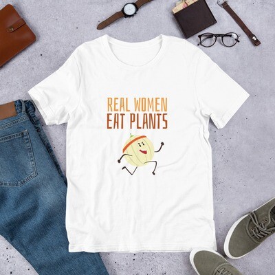 Real Women Eat Plants Short-Sleeve Unisex T-Shirt All Fruit 
