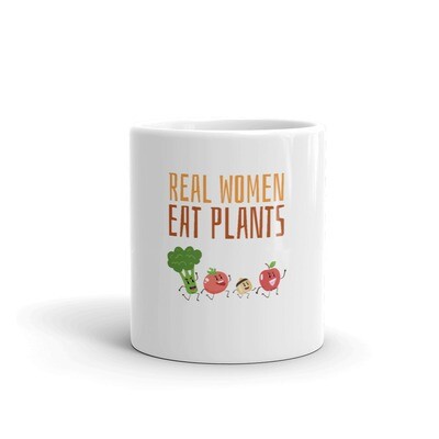 Real Women Eat Plants Glossy Mug All Veggies 