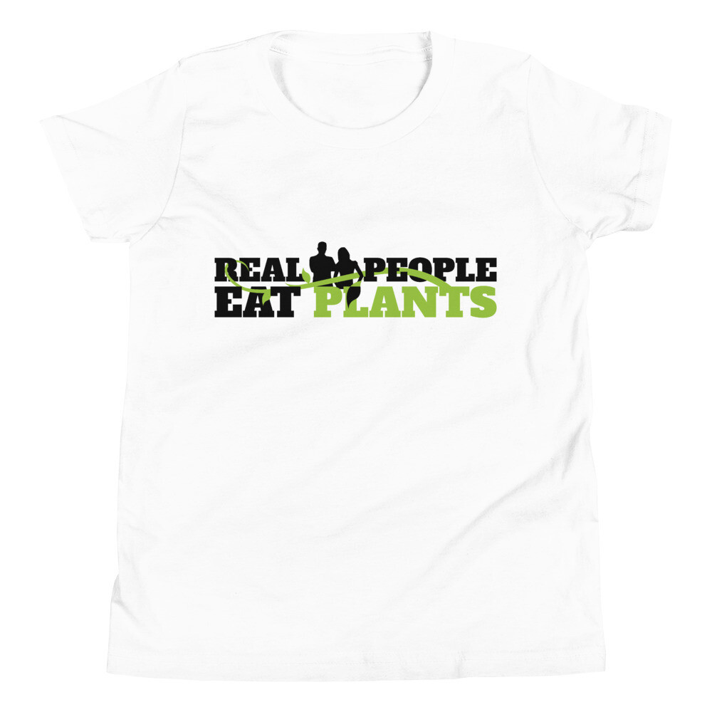 Real People Eat Plants Youth Short Sleeve T-Shirt