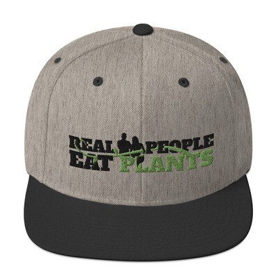 Real People Eat Plants Snapback Hat Logo