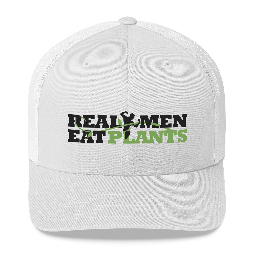 Real Men Eat Plants  Trucker Cap Logo