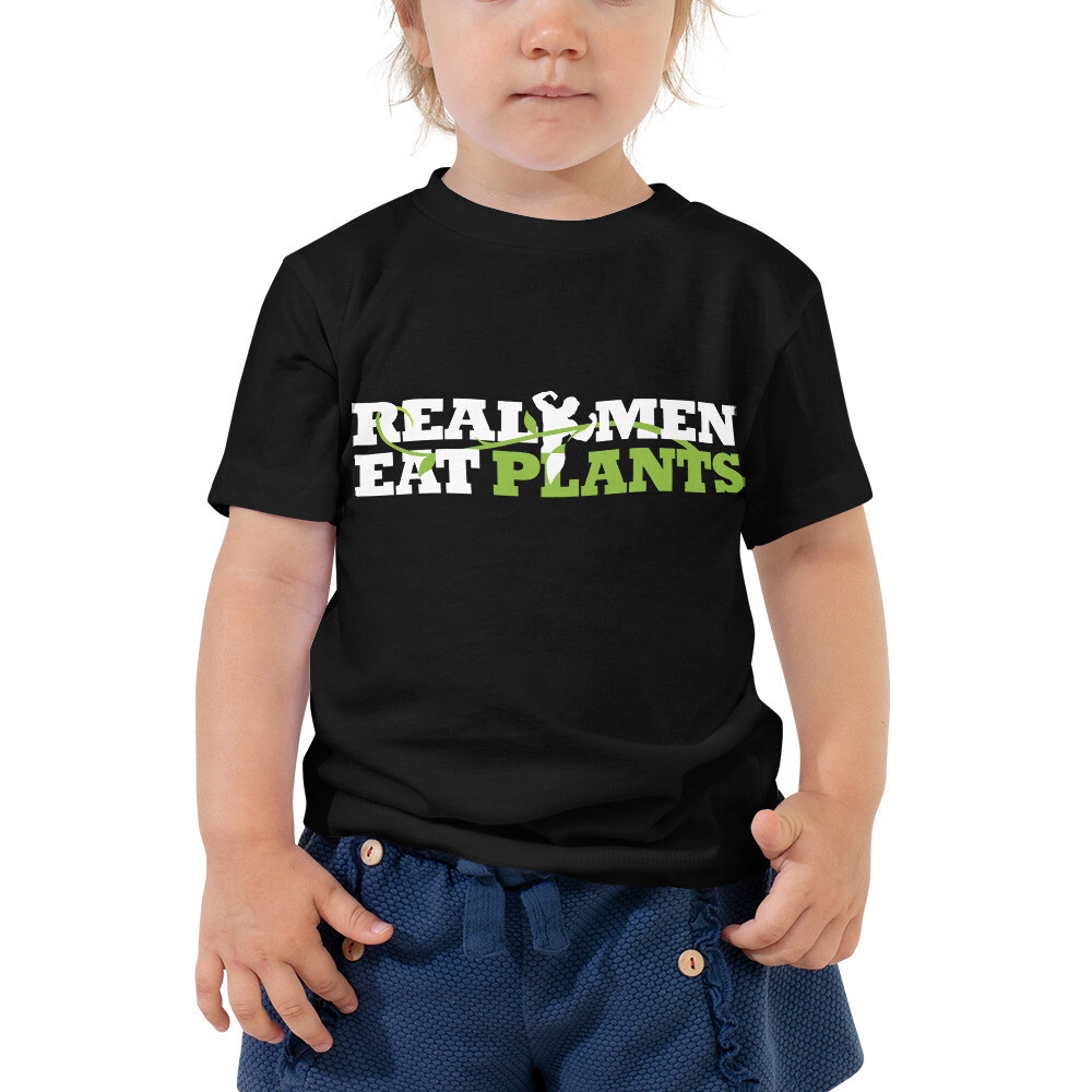 Real Men Eat Plants Toddler Short Sleeve Tee Logo