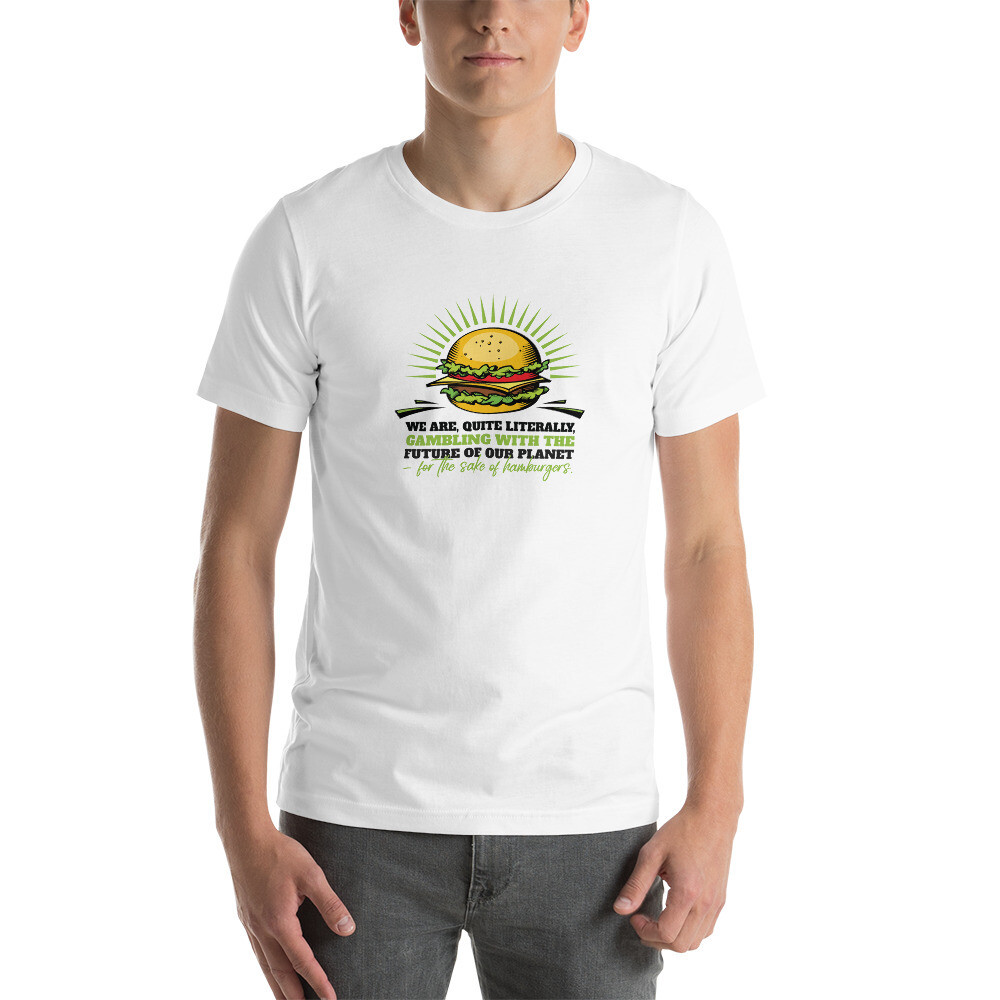 Real Men Eat Plants Statement Short-Sleeve Unisex T-Shirt with Inside Logo