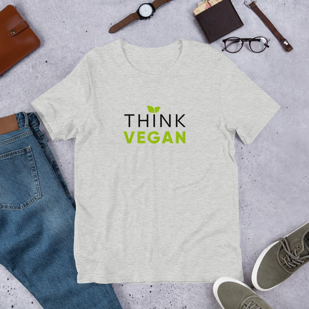 Think Vegan Short-Sleeve Unisex T-Shirt