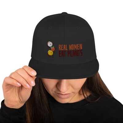 Real Women Eat Plants All Fruit Snapback Hat