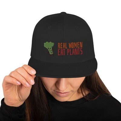 Real Women Eat Plants Broccoli Snapback Hat