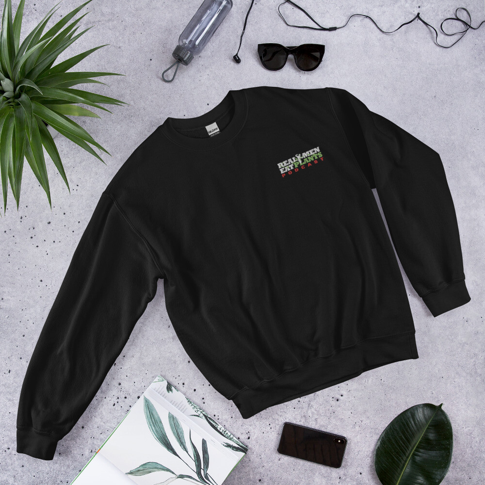 Real Men Eat Plants Podcast Logo Unisex Sweatshirt