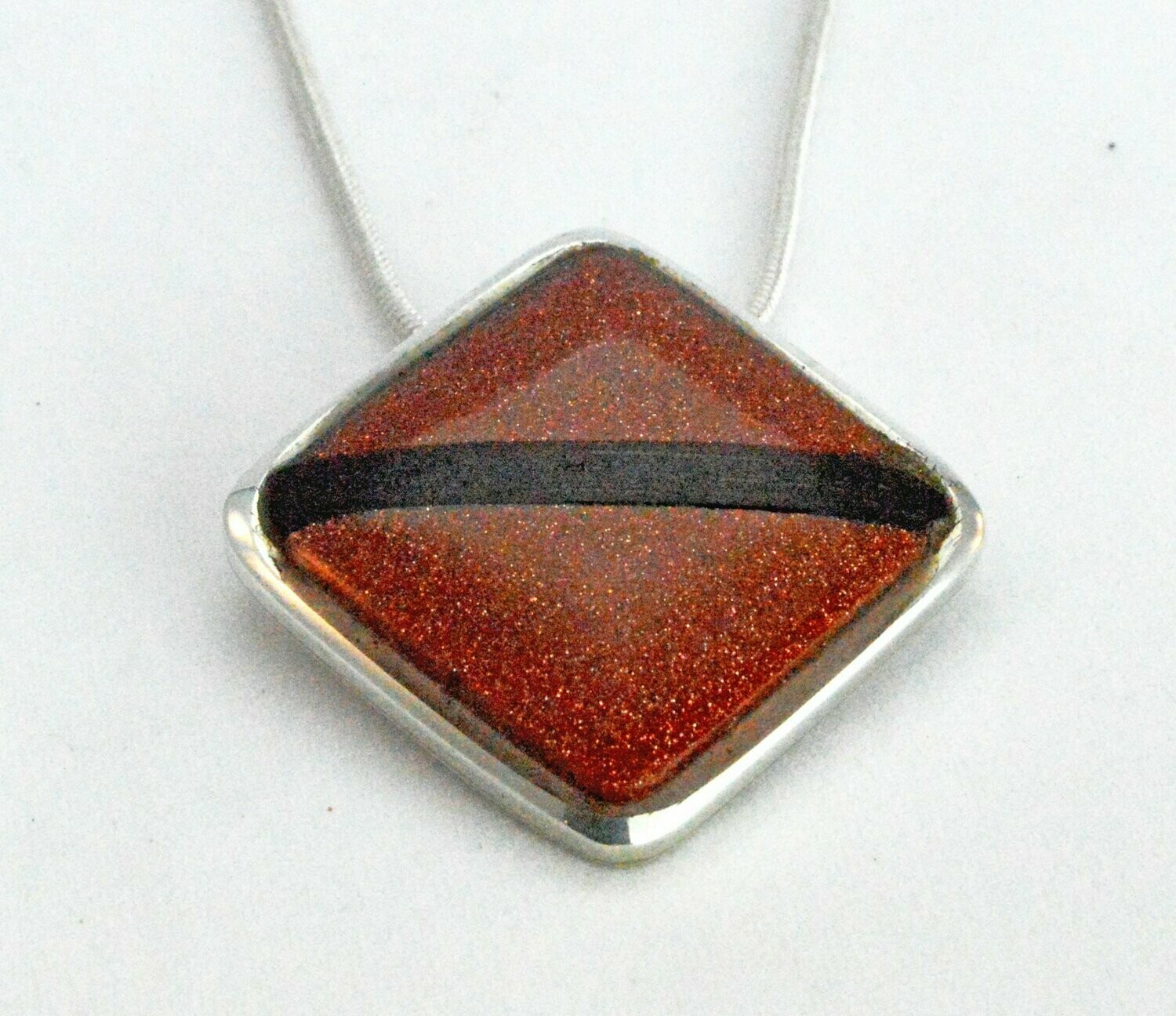 Red Gold-stone Pendant