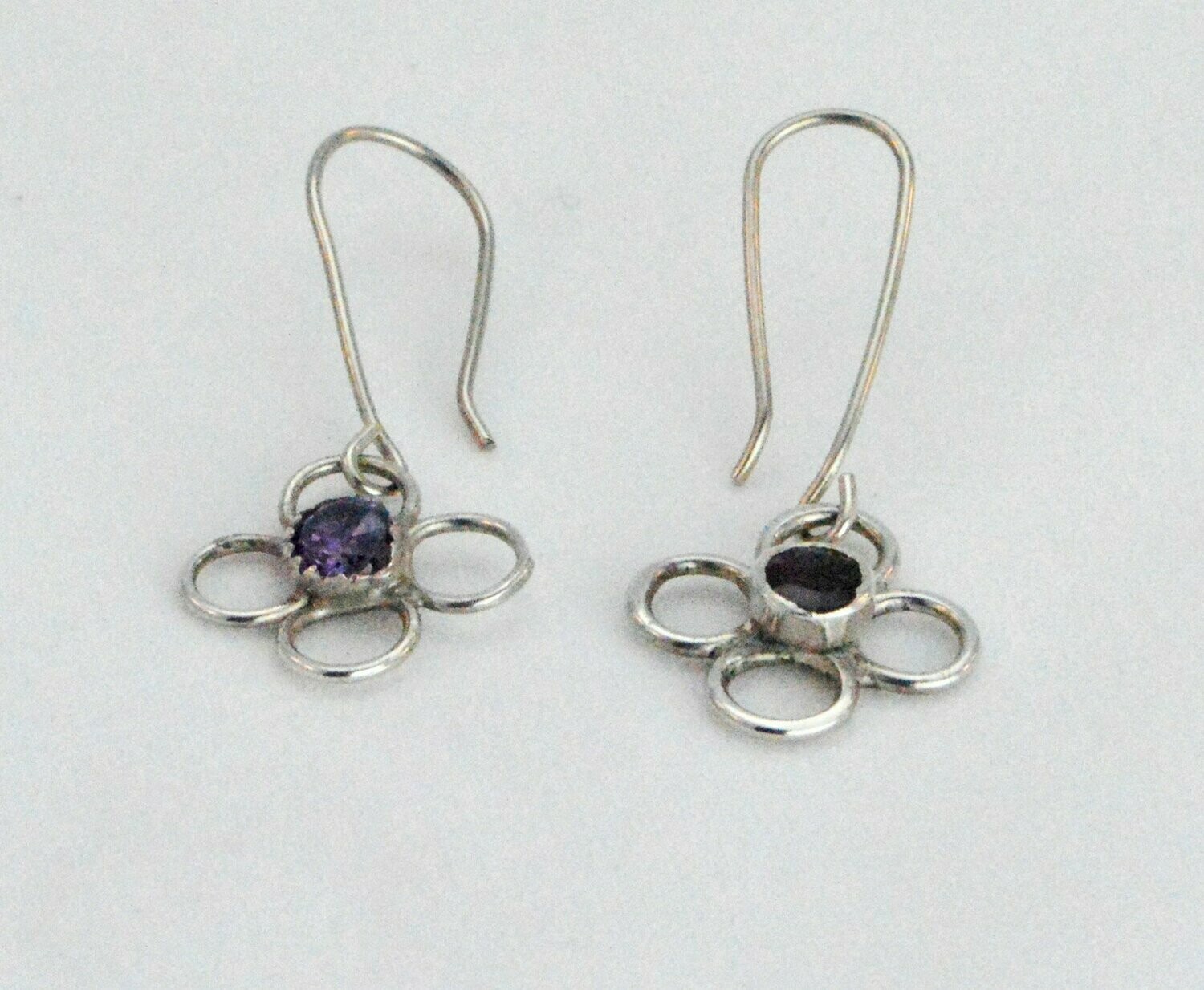 Sterling Garnet ear rings