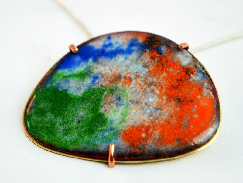 Enameled Pendant