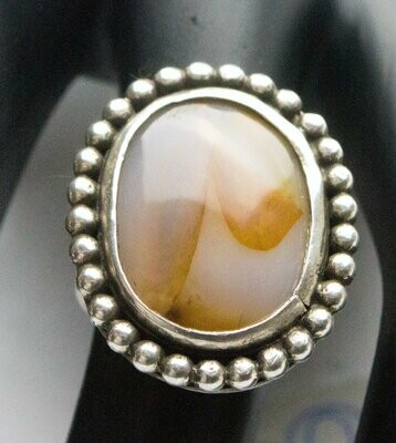 Agate and Sterling ring