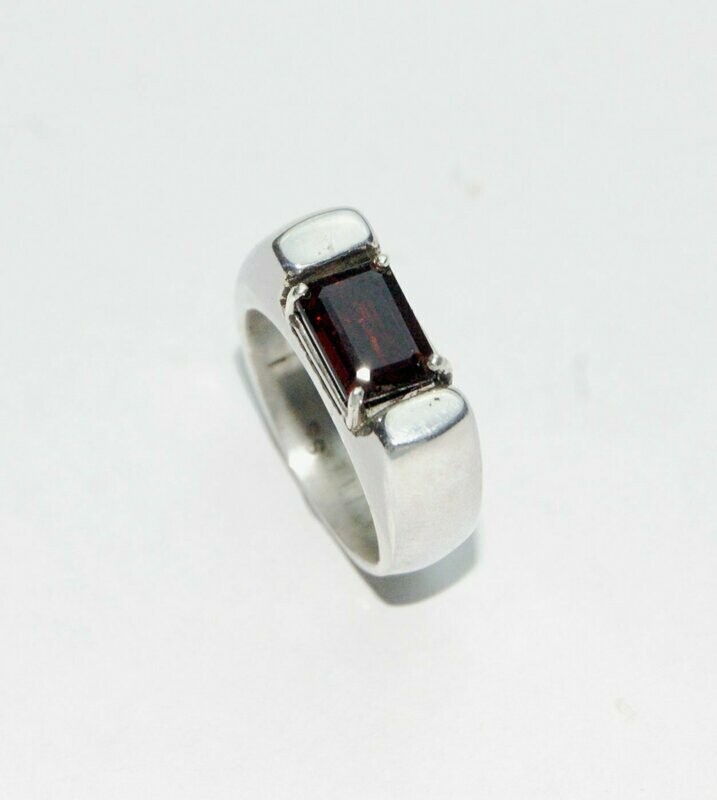 Sterling & Ruby Ring.
