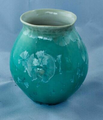 5 inch Green vase