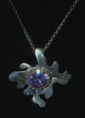 Free Form Pendent with CZ