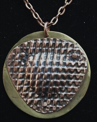 Textured Copper Pendant