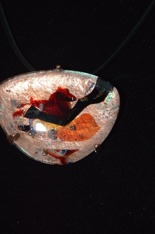 Large glass pendant