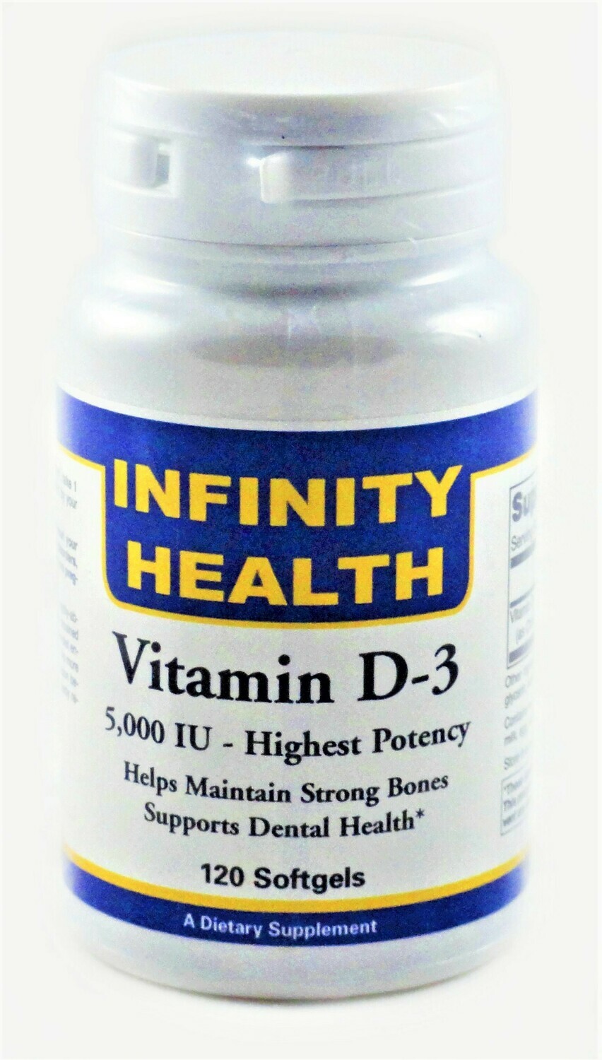 Vitamin D-3 (5000 IU) 120 Softgels