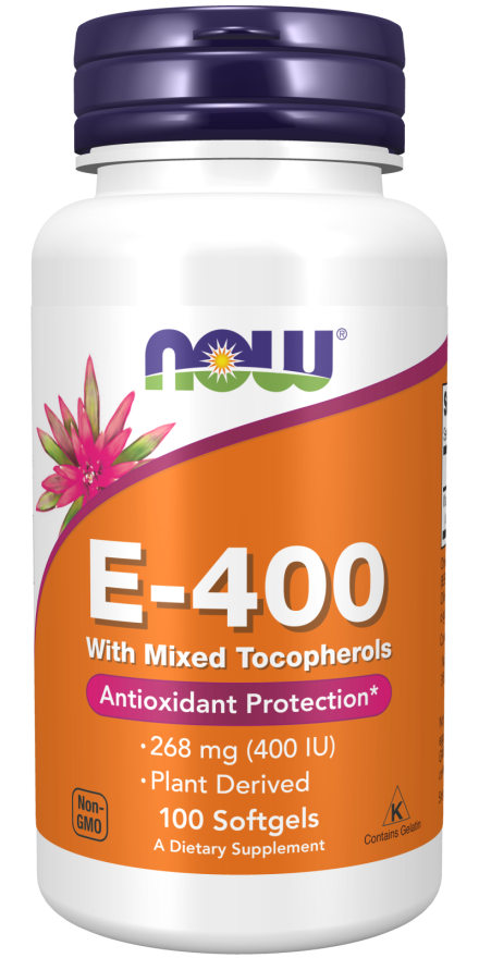 Vitamin E-400 (Mixed Tocopherols) 100 Softgels