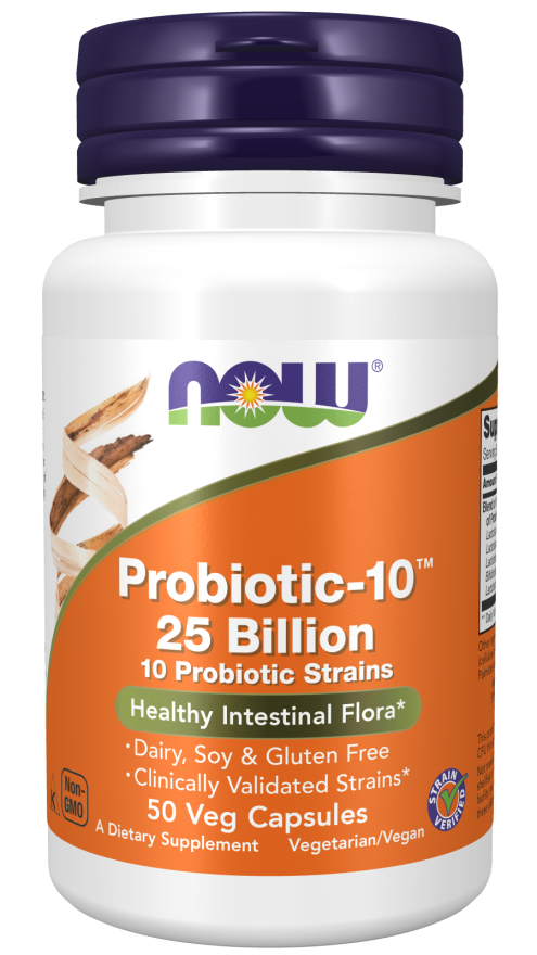 Probiotic-10™ 25 Billion (Healthy Intestinal Flora) 50 Capsules